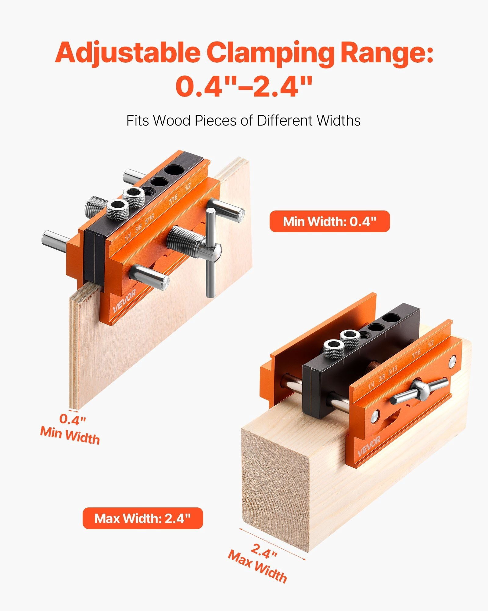 Doweling Jig Kit Self Centering Dowel Drill Jig for Straight Holes Woodworking