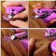 thumbnail image 5 of Mini máquinas de coser Costura portátil Reparación Herramientas de trabajo manual Rosa, 5 of 5