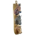 thumbnail image 2 of Stoneage Arts Handmade 3-in-1 Giraffe/ Zebra/ Cheetah Wooden Wall Plaque (Kenya), 2 of 2