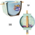 thumbnail image 6 of Lilo and Stitch Angel Holding Hands Couple Floating Lantern Ceramic Ramen Noodle Rice Bowl with Chopsticks, Microwave Safe, 20 Ounces, 6 of 10