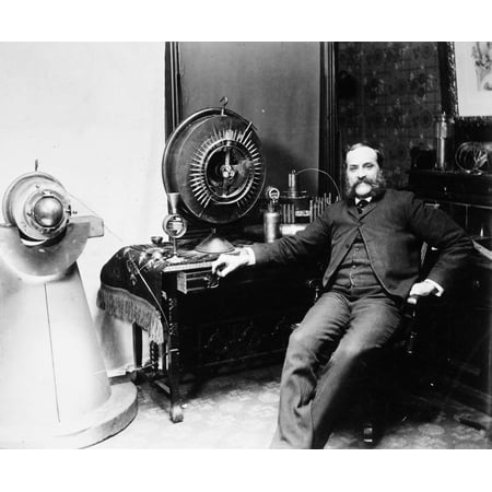 John Worrall Keely C1895 Njohn Worrall Keely And The Keely Motor The Most Celebrated Perpetual Motion Machine Fraud Of The 19Th Century Poster Print by Granger (Best Perpetual Motion Machine)