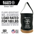 thumbnail image 5 of Klein Tools 409-5104FR Seau en Toile Résistant aux Flammes 100 lbs - Noir, 5 of 5