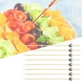 thumbnail image 4 of Cheer.US Cocktail Pick Food Appetizer Toothpick Bamboo Fruit Toothpick  4.7 inch Bamboo Skewers Food Picks  Party Toothpick for Appetizer and Cocktail Drinks (100 Pack), 4 of 7