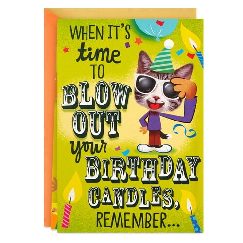 Blow Out The Candles Funny Pop Up Musical Birthday Card With Light at ...