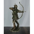 thumbnail image 2 of Robin Hood Shooting Arrow Bronze Finish Statue 12 Inches Tall, 2 of 5