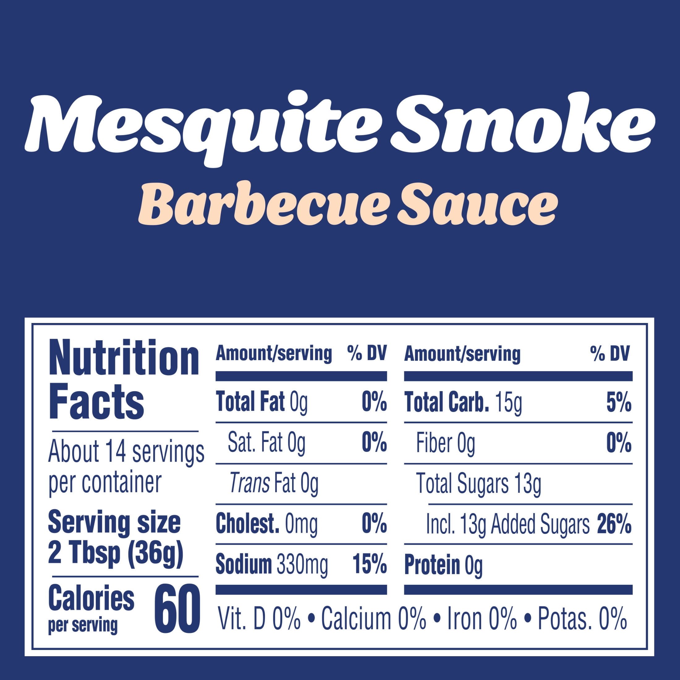Kraft Mesquite Smoke Slow-Simmered Barbecue BBQ Sauce, 18 oz Bottle