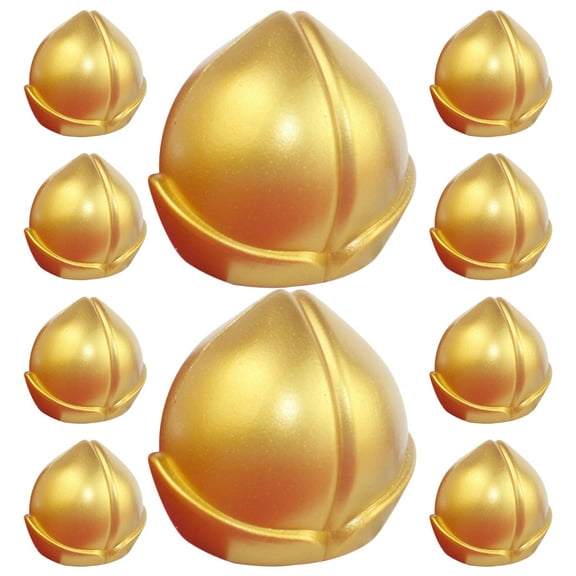 10 Pcs Gold Decor Birthday Cupcake Decoration Dessert Topper Peach Cupcake Decor Cake Pick Decors Cupcake Topper Elder