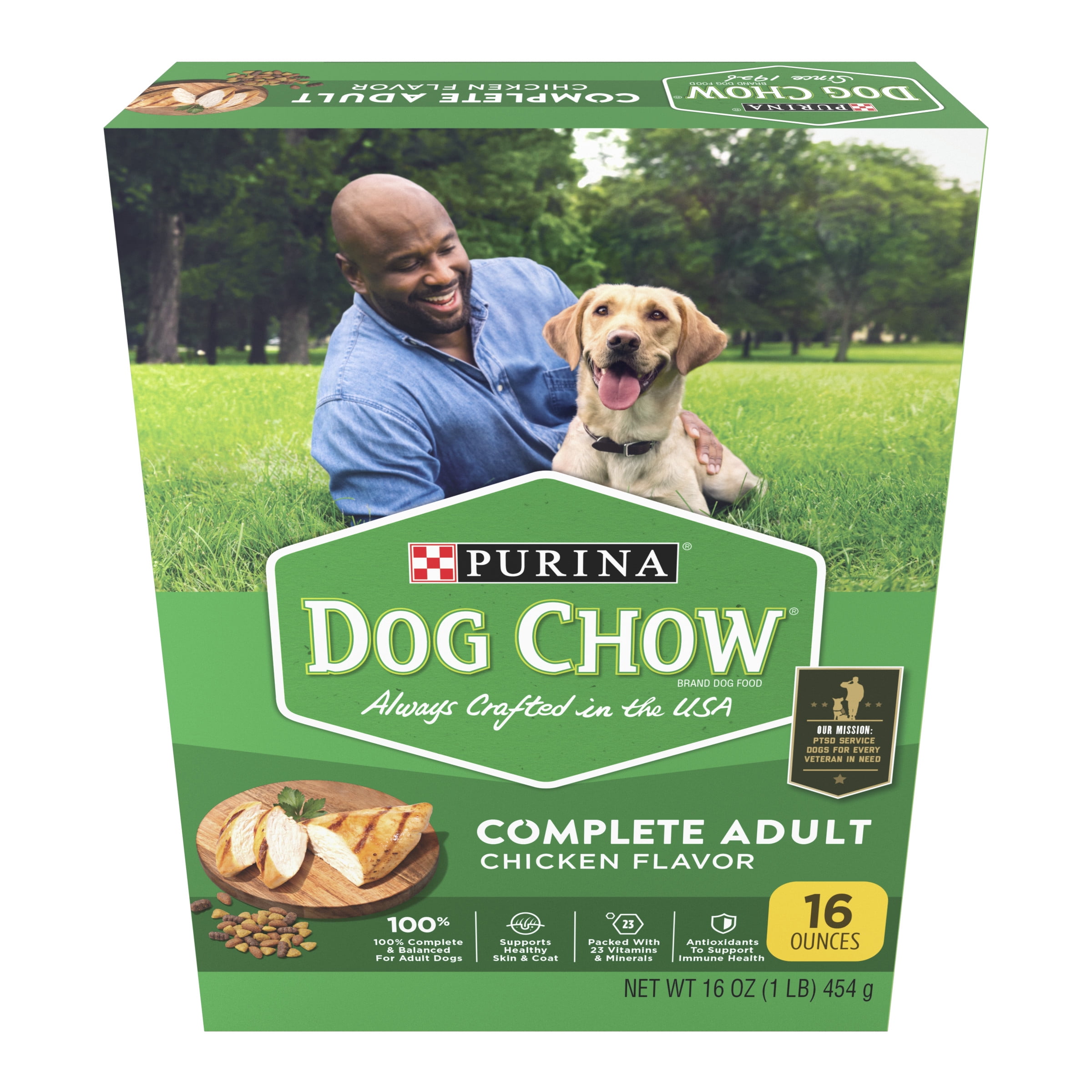 Purina Dog Chow Complete Adult Dry Dog Food Kibble With Chicken Flavor ...