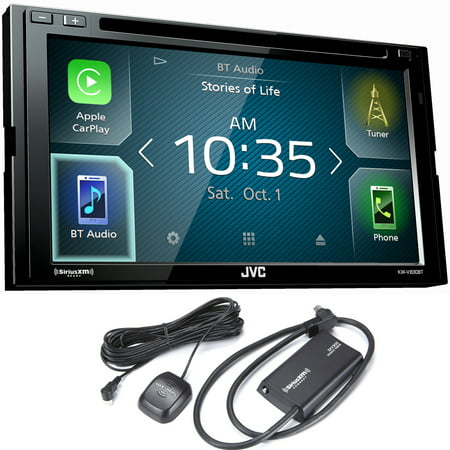 JVC KW-V830BT compatible with Android Auto / CarPlay CD/DVD Stereo with SiriusXM (Best Android Radio Tuner)