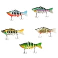 thumbnail image 3 of 5x señores de pesca señuelos duros para cebos de pesca de metal de agua dulce de agua dulce con ganchos para el equipo de de lubina de, 3 of 8