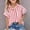 Red, variant on FRSASU Button Down Shirt Girls Cotton Short Sleeve Blouses Collared Casual Summer Beach Striped Short Sleeve Tops Red-A