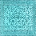 thumbnail image 1 of Ahgly Company Indoor Square Persian Light Blue Traditional Area Rugs, 6' Square, 1 of 4