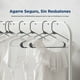 thumbnail image 3 of Ganchos de Plastico Premium SereneLife, Antideslizantes, Ahorradores de Espacio, Duraderos y Resistentes, para Camisas, Suéteres, Sudaderas, Abrigos, Pantalones y Vestidos, Gris, Pack 200, 3 of 7