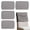 Gray, variant on 4Pcs Dining Chair Back Covers Elastic Polyester Chair Back Protective Cover Dustproof Backrest Slipcover Grey/Black for Home Office 19X13.7 inch