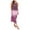 Purple, variant on Women Strapless Casual Loose Ruched Long Maxi Dress