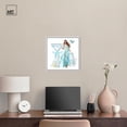 thumbnail image 3 of Butterfly Martini Gal II Canvas Fashion Illustration by Art Remedy, White Frame, 16" x 16", 3 of 7