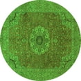 thumbnail image 1 of Ahgly Company Indoor Round Medallion Green Traditional Area Rugs, 7' Round, 1 of 1