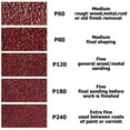 thumbnail image 3 of 25pcs 93mm Sandpaper Hook & Loop Triangle Sanding Paper Grit 60 80 120 180 240, 3 of 5