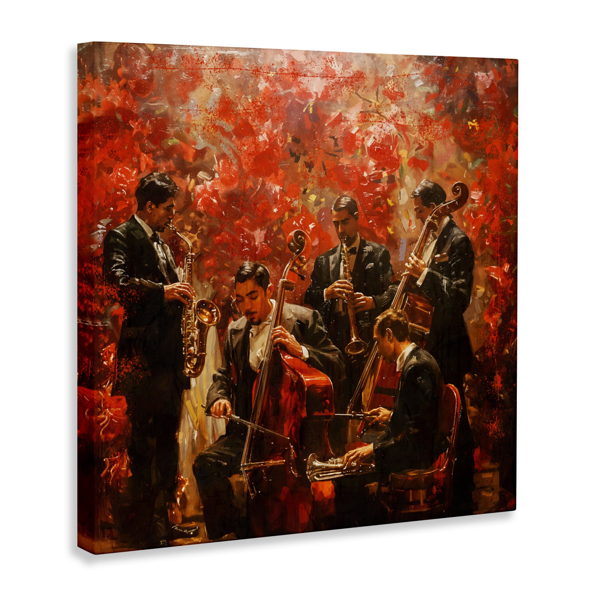 Stupell Industries Play More Jazz Performance Canvas Wall Art, design by Marta Wiley