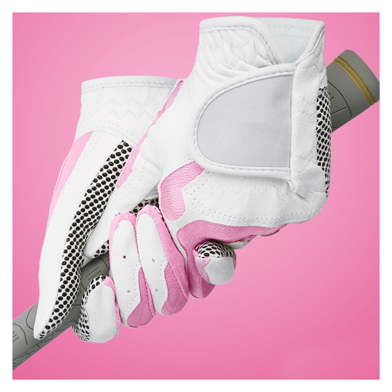 1 Pair Golf Gloves Women Anti-slip Microfiber Cloth Mitten Elastic Glove