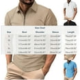 thumbnail image 3 of VgaVtl Polo Mens Shirts Short Sleeve Big and Tall Summer Mens Collar Shirt White Casual Solid Color Gym Zipper Shirts, 3 of 8