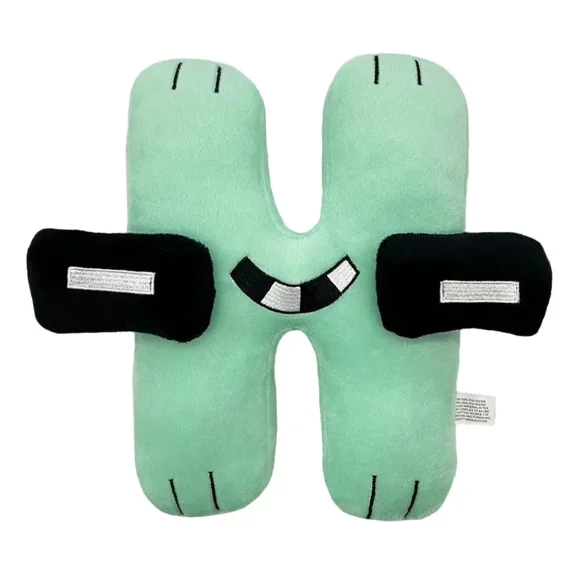 Alphabet Lore Plush Toys Anime Doll Kawaii 26 English Letters Stuffed Toys Kids Enlightenment Montessori Plush Toy Doll Gifts FWZ