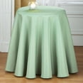 thumbnail image 3 of Collections Etc 70 Inch Round Solid Colored Tablecloth, 100% Durable Polyester, Sage Green, 3 of 7