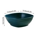 thumbnail image 3 of Aihimol Square Wheat Straw Kitchen Bowls，20 Oz Plastic Stackable Cereal Bowls for Snacks & Ice Cream，Microwave and Dishwasher Safe(Dark Blue), 3 of 6