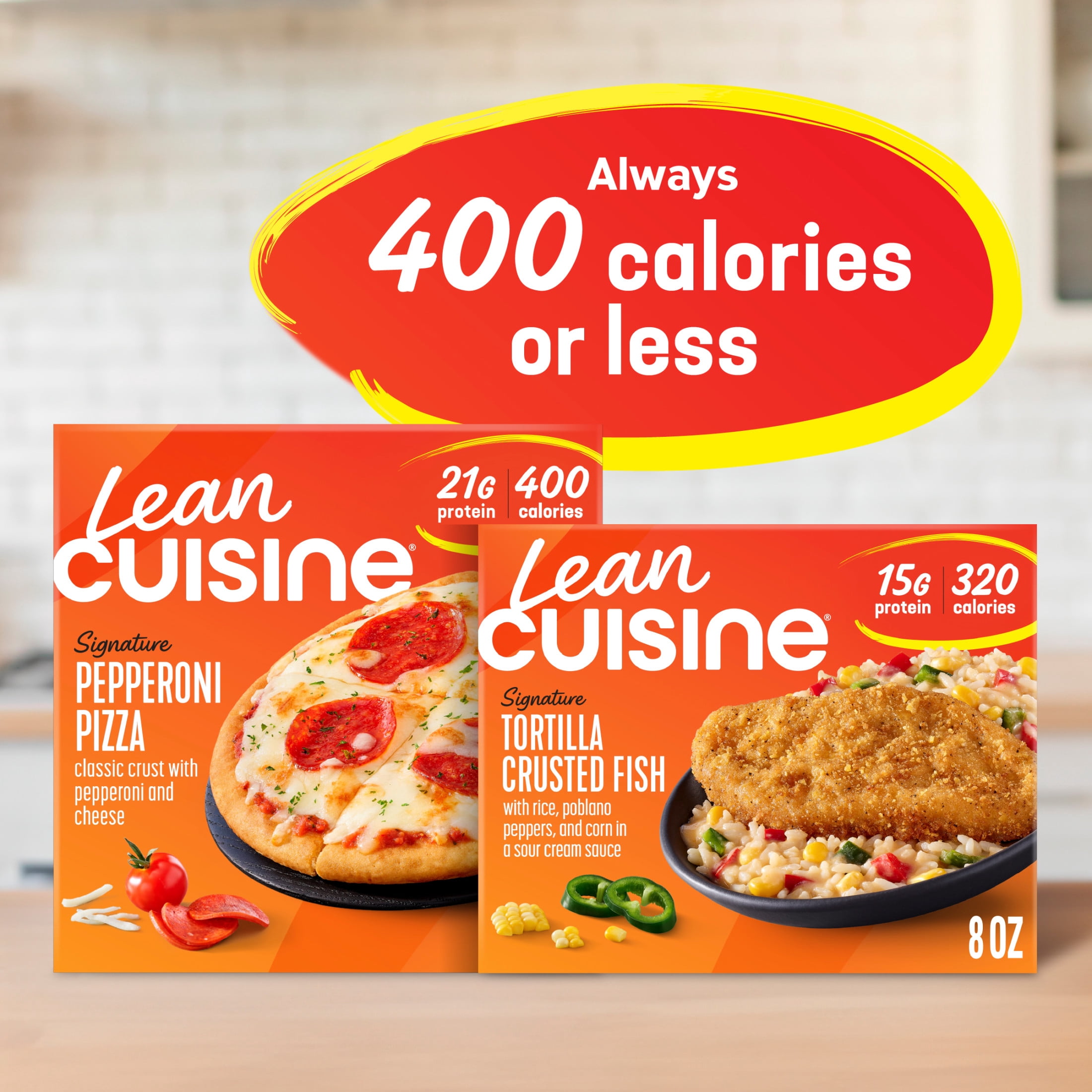 Lean Cuisine Tortilla Crusted Fish Microwave Meals for Lunch or Dinner, 8 oz (Frozen)