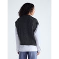 thumbnail image 3 of Free Assembly Women's Cable Knit Sweater with Short Sleeves, Lightweight, Sizes XS-XXL, 3 of 5