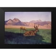 thumbnail image 2 of Bierstadt, Albert 14x11 Black Modern Framed Museum Art Print Titled - Deer, 2 of 5