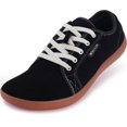thumbnail image 1 of Zapatillas minimalistas de cuero descalzo Shoes WHITIN para hombre, negras, 47, 1 of 6