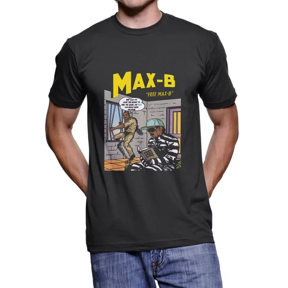 RARE THE MAX B SHORT SLEVEE T-shirt Black Color