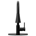 thumbnail image 3 of Novatto NKF-H14MB-D Dual Action Single Lever Pull-down Kitchen Faucet w/ Deck Plate, Matte Black, 3 of 7