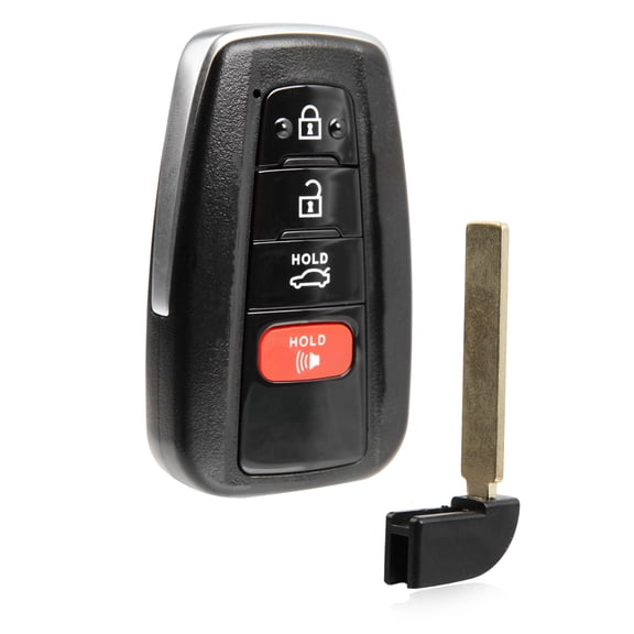 Keyless Entry Remote Key Fob Replacement 4-Button for 2019 Toyota Avalon (HYQ14FBE, 0410)