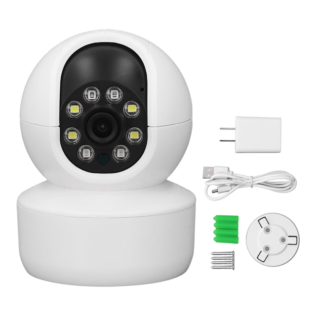 Cámara inteligente inalámbrica de 3MP Cámara de monitoreo de fuente de luz dual HD a todo color Enchufe de EE. UU. 100‑240 V