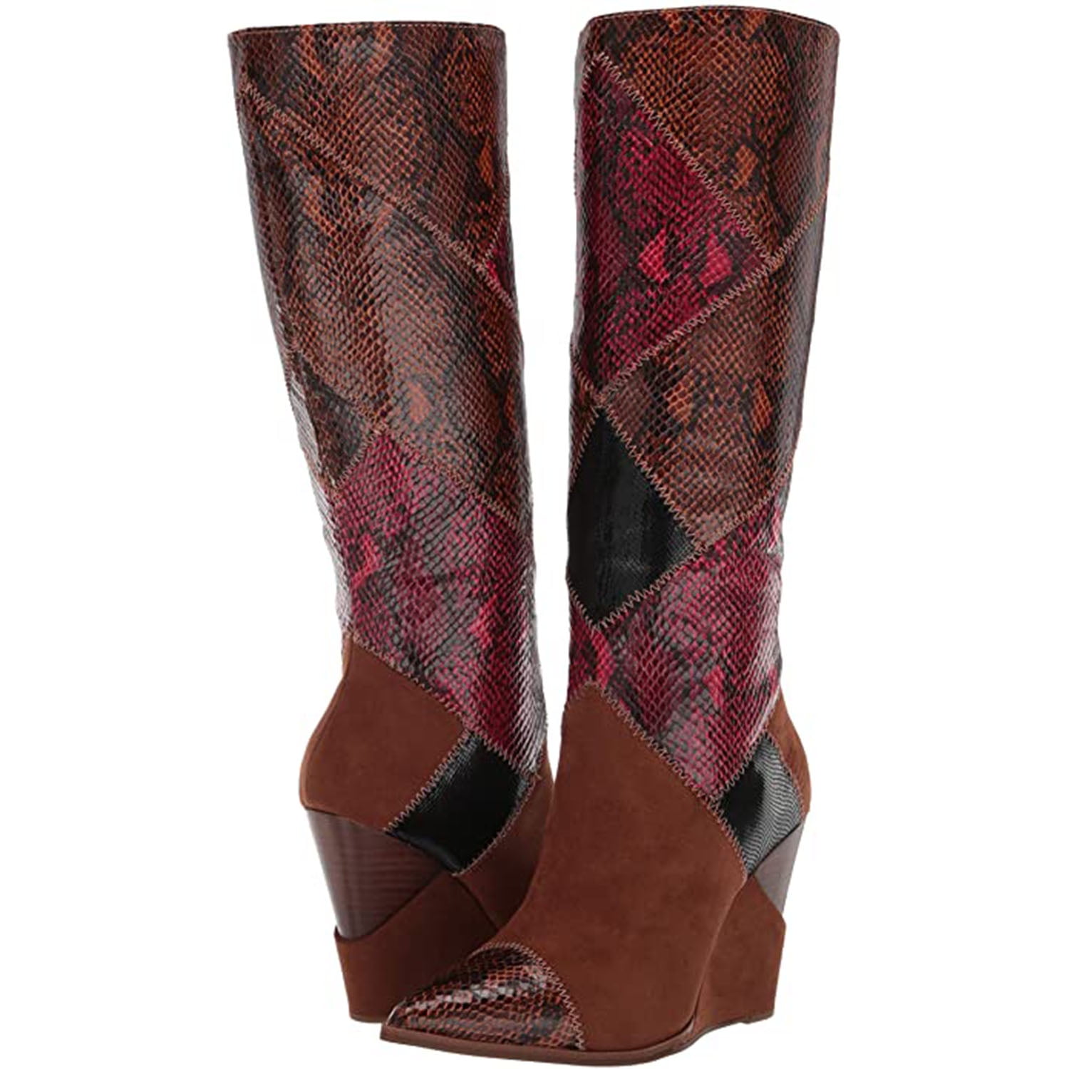 Jessica Simpson Women s Henlee Synthetic Fashion Wedge Heel Boot