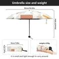 thumbnail image 3 of Simple Spring Pattern Umbrellas for Sun Auto Open Close UV50+ Waterproof 5-Fold Compact Fiberglass Frame, 3 of 6