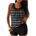 thumbnail image 1 of Trajes de Baño de Mujer Más Tamaño Impresión Bowknot Dos Piezas con Pantalones Cortos, Pantalones Cortos de Tamaño Más para las Mujeres, 1 of 6