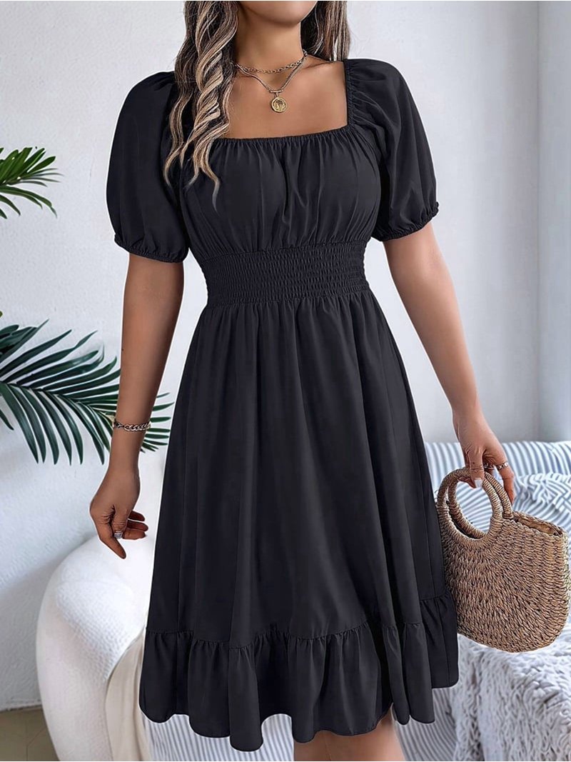 black boho summer dress Black Boho Lace Maxi Dress Hollow Out Summer Embroidered Dress