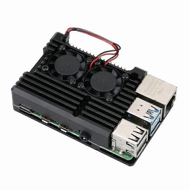 Raspberry Pi Metal 4th Generation Shell Raspberry Pi 4th Generation b + Aluminum Alloy Box 4b Heat Dissipation Shell Accessories