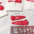 thumbnail image 3 of FENOHREFE Strawberry Hair Clip Glittering Women Kid Hairgrips Headdress Barrettes Hair Tie Sweet 2000s Girls Hairpins, 3 of 8
