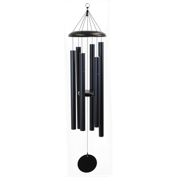 36" Aluminum Wind Chimes - Premium Wind Chime to Create a Zen Atmosphere - Wind Chime Suitable for Outdoor, Garden, Patio, Backyard, Garden Decoration with Wind Catcher Decor Gift (Black)