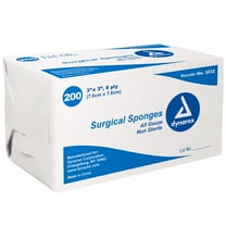 Dynarex Gauze Sponge 8-Ply 3 X 3" Square Non-Sterile, 200 ea