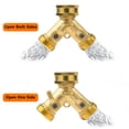 thumbnail image 5 of Hose Splitter 2 Way,Heavy Duty Garden Hose Splitter,Solid Brass Y Connector Hose Adapter,Water Hose Splitter with 4 Rubber Hose Washers, 5 of 12
