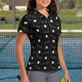 thumbnail image 3 of Aplkyhs Matching Couple Golf Shirts Moisture Wicking Funny Men Women Matching Couple Golf Shirts for Casual Wear Breathable Fabric Lapel Design Soft and Comfortable Black, 3 of 7