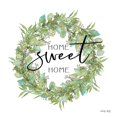 thumbnail image 3 of Jacobs, Cindy 20x20 Black Modern Framed Museum Art Print Titled - Home Sweet Home Wreath I, 3 of 5