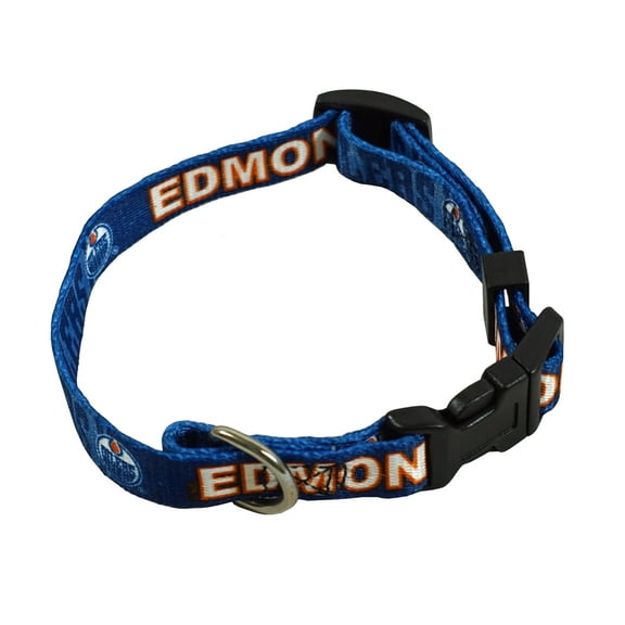 Edmonton Hockey Oilers (X-Small adjustable to 8.5 -11.75 inch) Nylon Pet Dog Collar