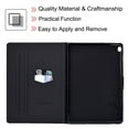 thumbnail image 6 of Allytech Case for Lenovo Tab M10 HD TB-X505F TB-X505L/ Tab M10 10.1"(TB-X605F), Kickstand PU Leather Shockproof Flip Wallet Auto Sleep Wake Case for Lenovo Tab TB-X505F/X505L/X605F, Water Droplets, 6 of 6