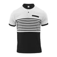 thumbnail image 3 of ZRBYWB Men's Polo Shirt Male All Seasons Leisure Fashion Design Lapel Button Short Sleeve Tops Blouse For Men, 3 of 8